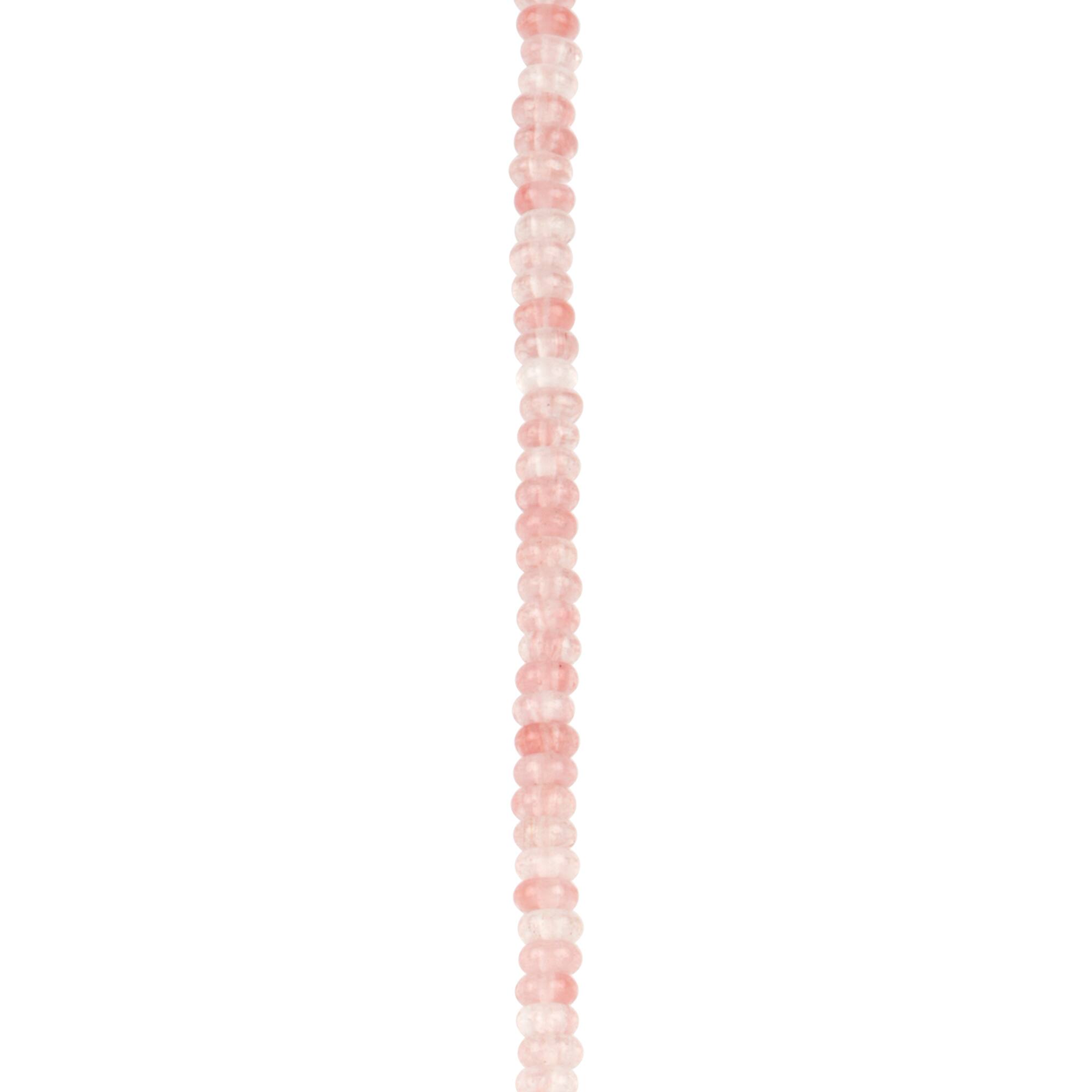 Cherry Quartz Rondelle Beads, 4mm by Bead Landing™